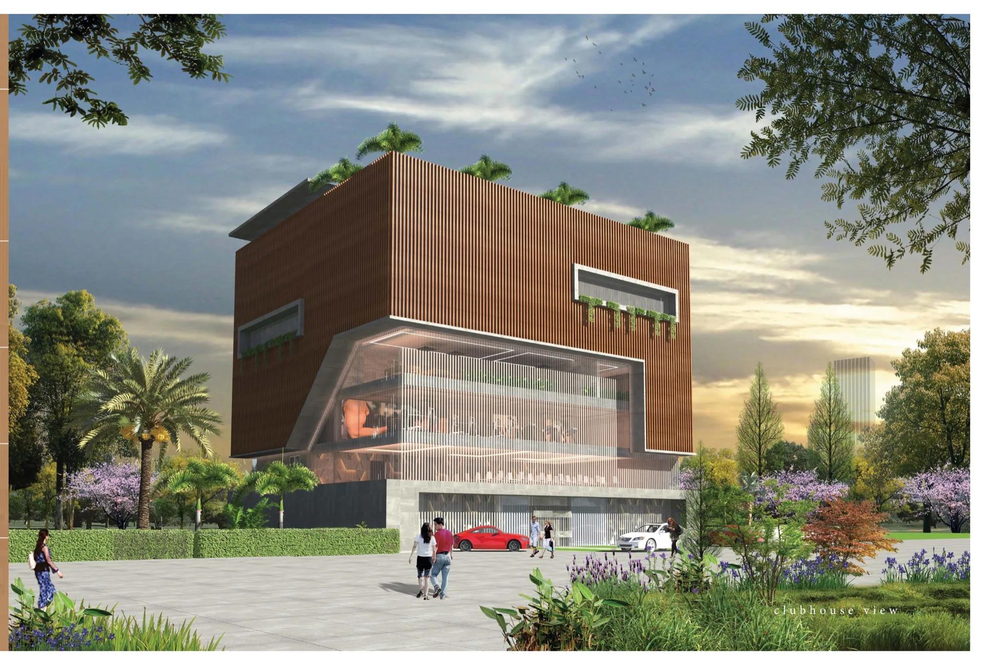Sun Rise County 5-Storey Clubhouse 3D View
